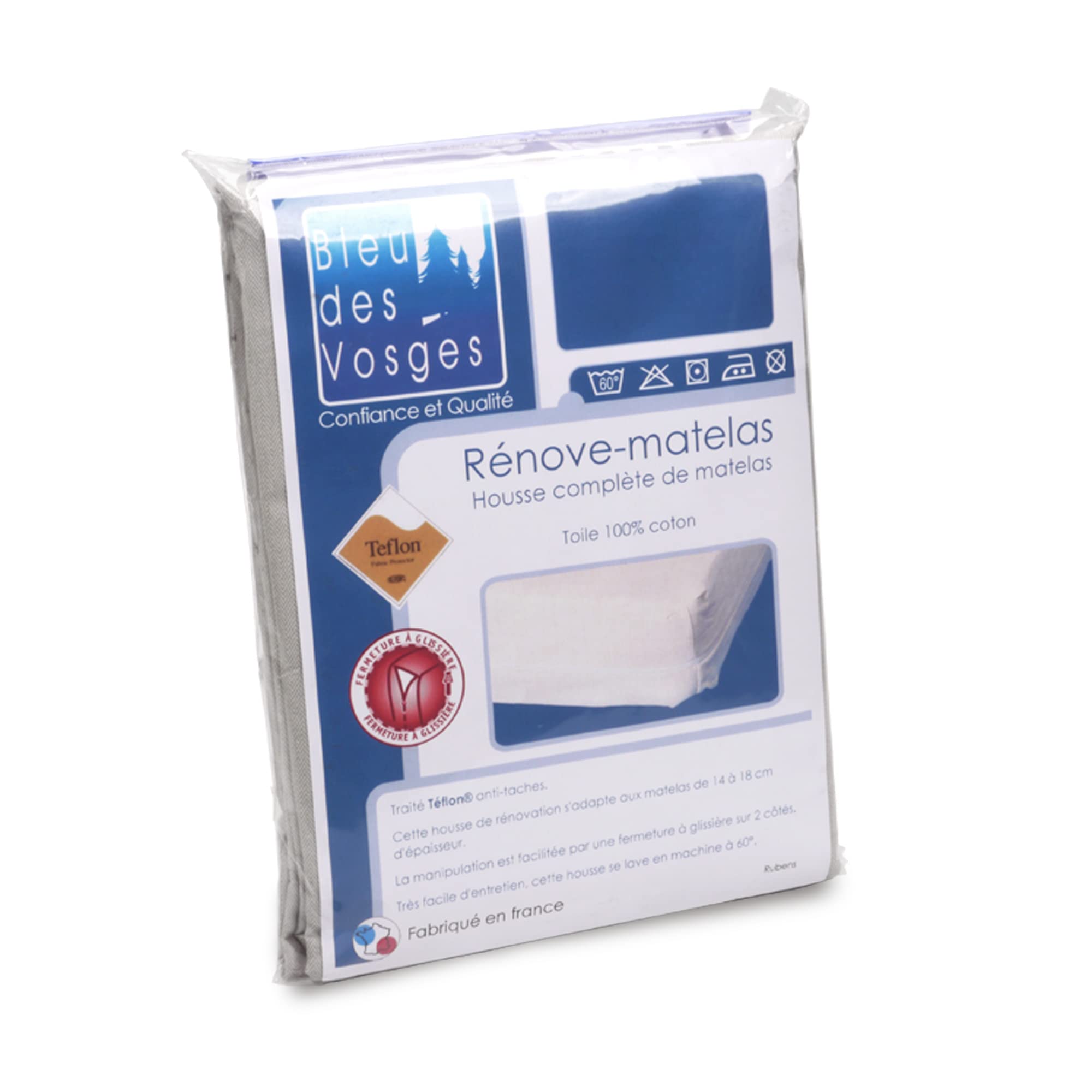 Linnea Rénove Matelas Rubens Housse 140x200cm Matelas 14 à 18cm