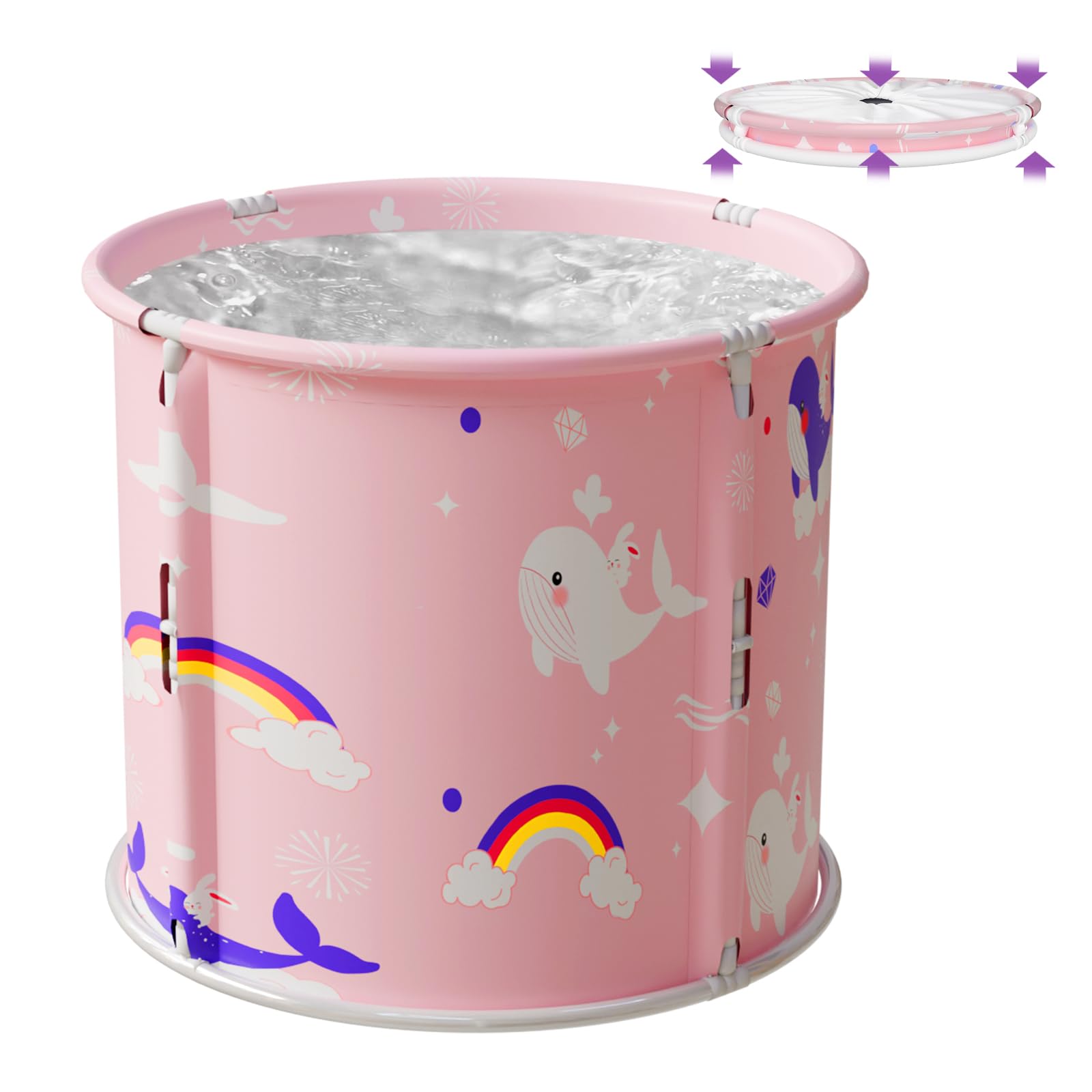 Portable Bathtub, Foldable Bathtub for Kids, Therapy Tub for