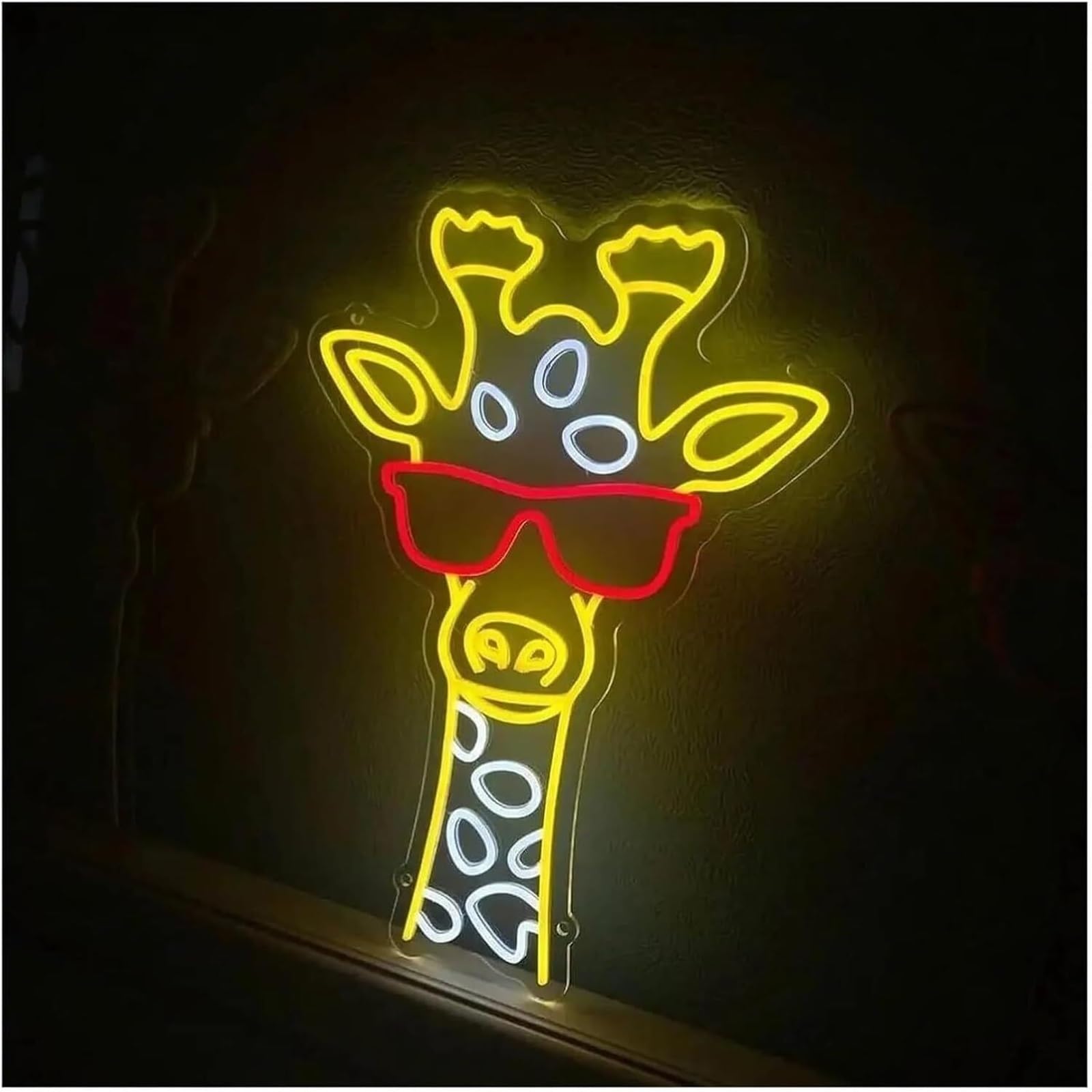 Wexxaii neon Light Sign for neon Lamp Cool Giraffe LED for Sign for Dimmable for Light 40x23cm(C)