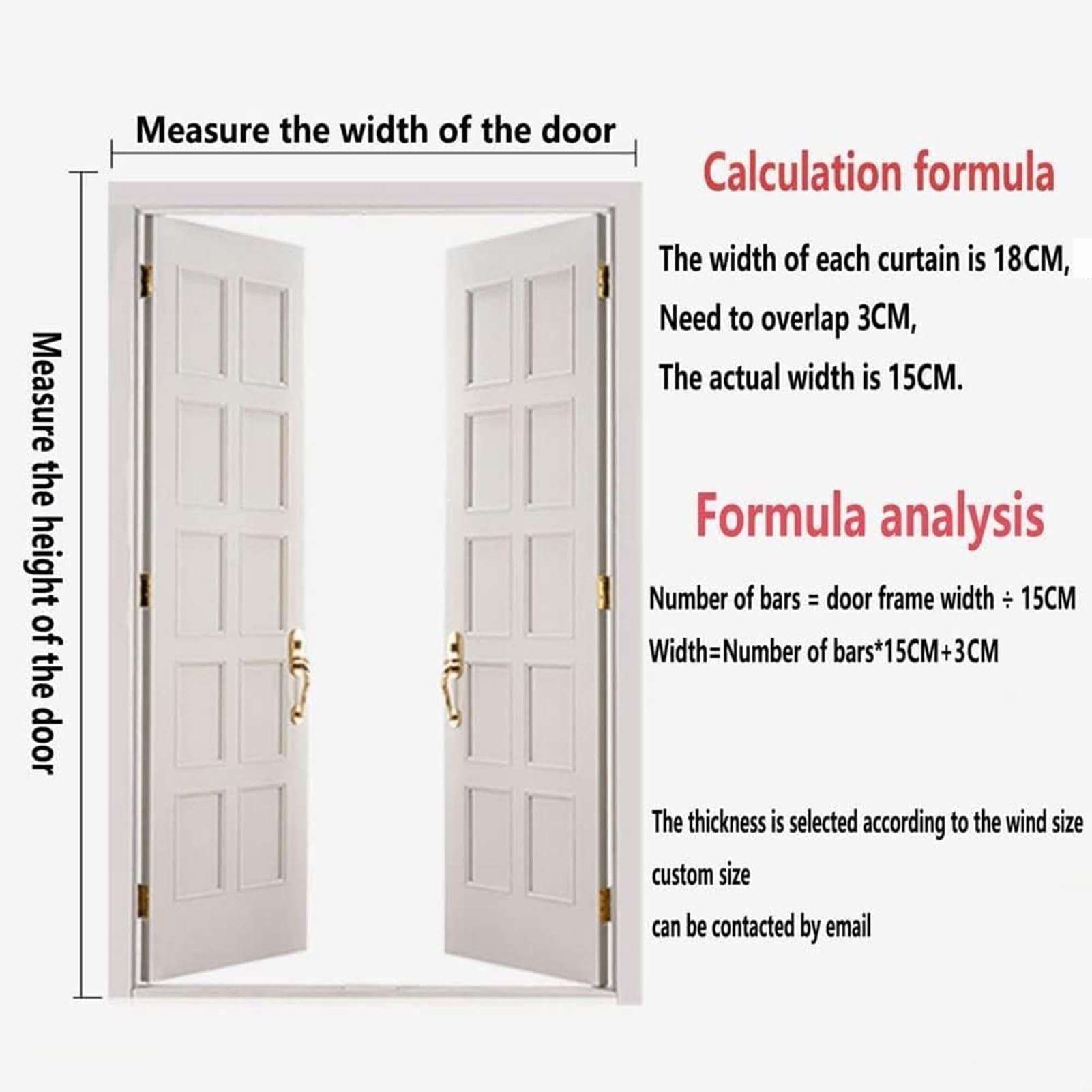 Tenda a strisce in PVC impermeabile trasparente in vinile per porte, 1,3 mm, divisorio per interni ed esterni (1,05 x 2,1 m)
