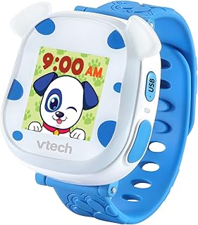 VTech My First Kidiwatch | Reloj Mascota para cuidar | Juguete niños +3 años | Versión ESP | Color Blanco-Azul
