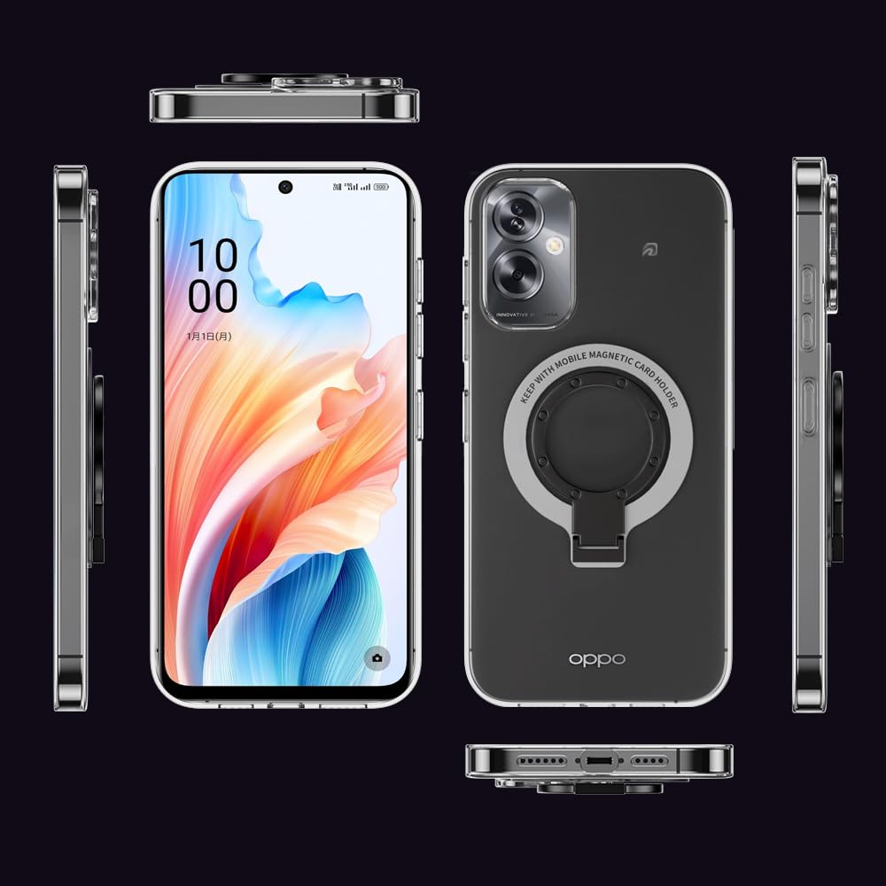 Amazon.co.jp: 対応 OPPO A79 5G ケース CPH2557 A303OP 透明 リング