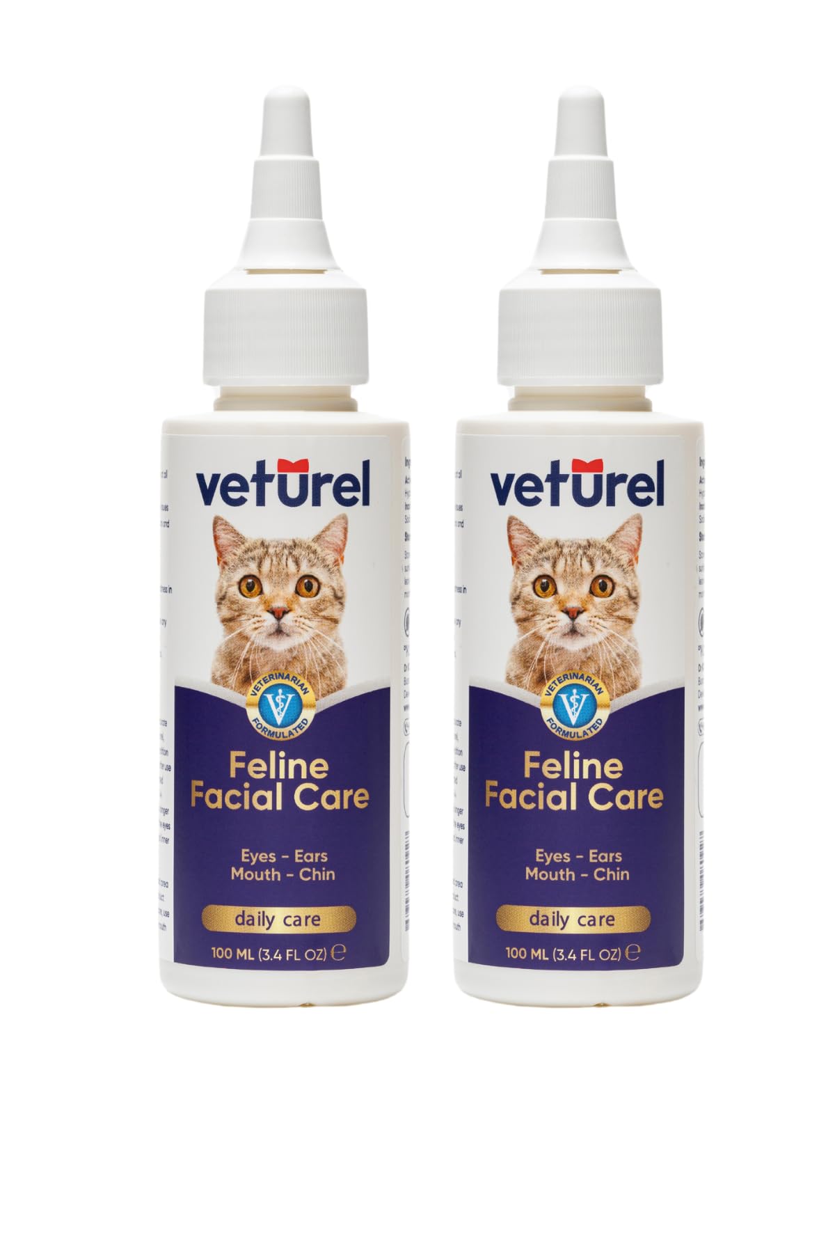 Veturel Kedi Yüz Bakım Solüsyonu 2x100ml