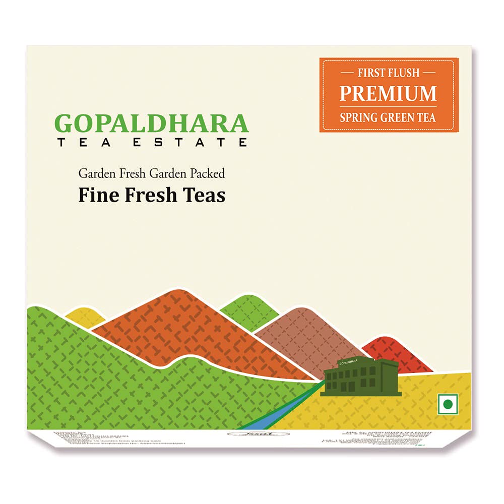 - Gopaldhara Darjeeling Spring Green Tea 250 grams Paper Box - (Premium Series) FTGFOP1 First Flush Green Tea directly from the Highest Elevation 7000 Feet