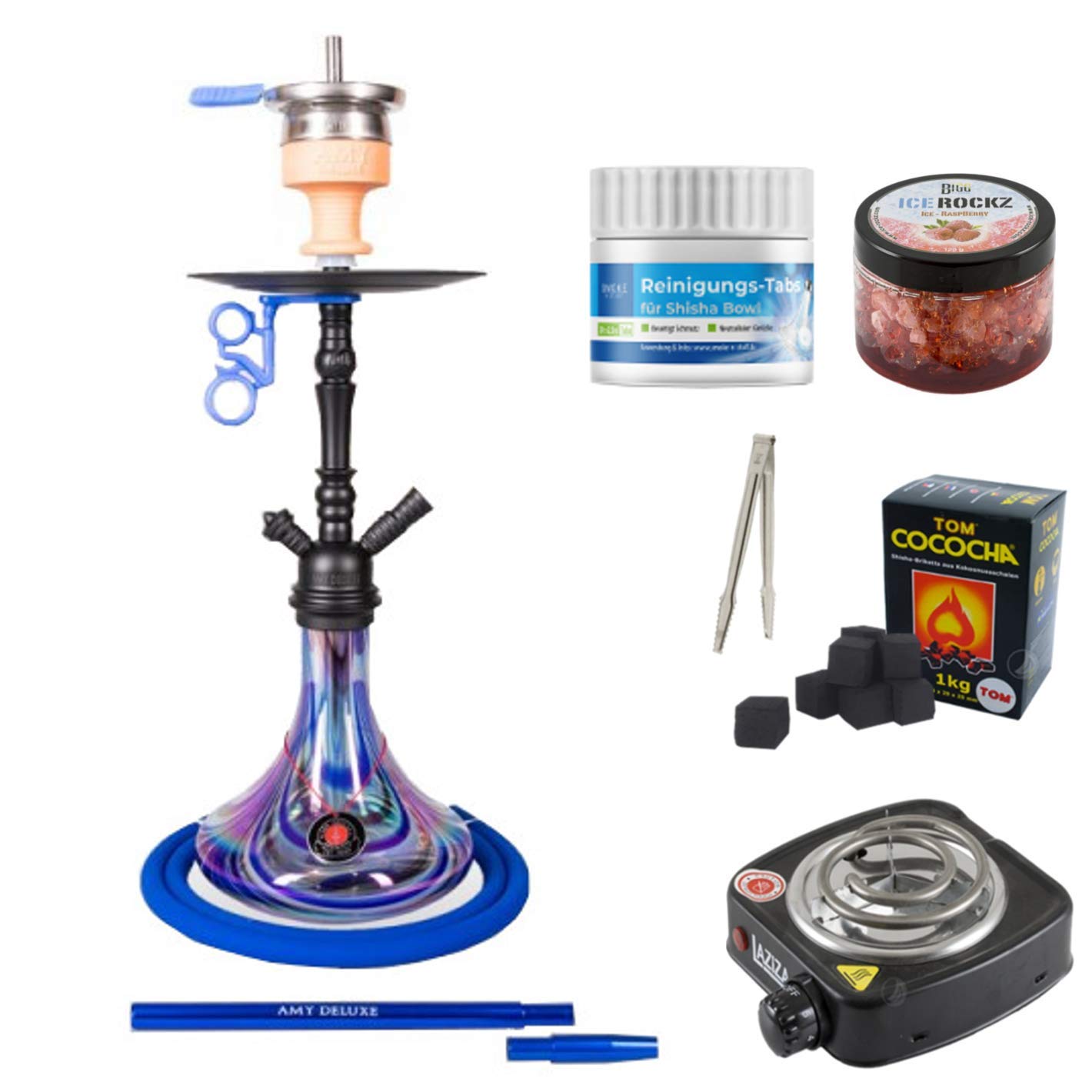 ShishaSet With Shisha Amy Deluxe Middle Globe, Middle Zoom, Middle