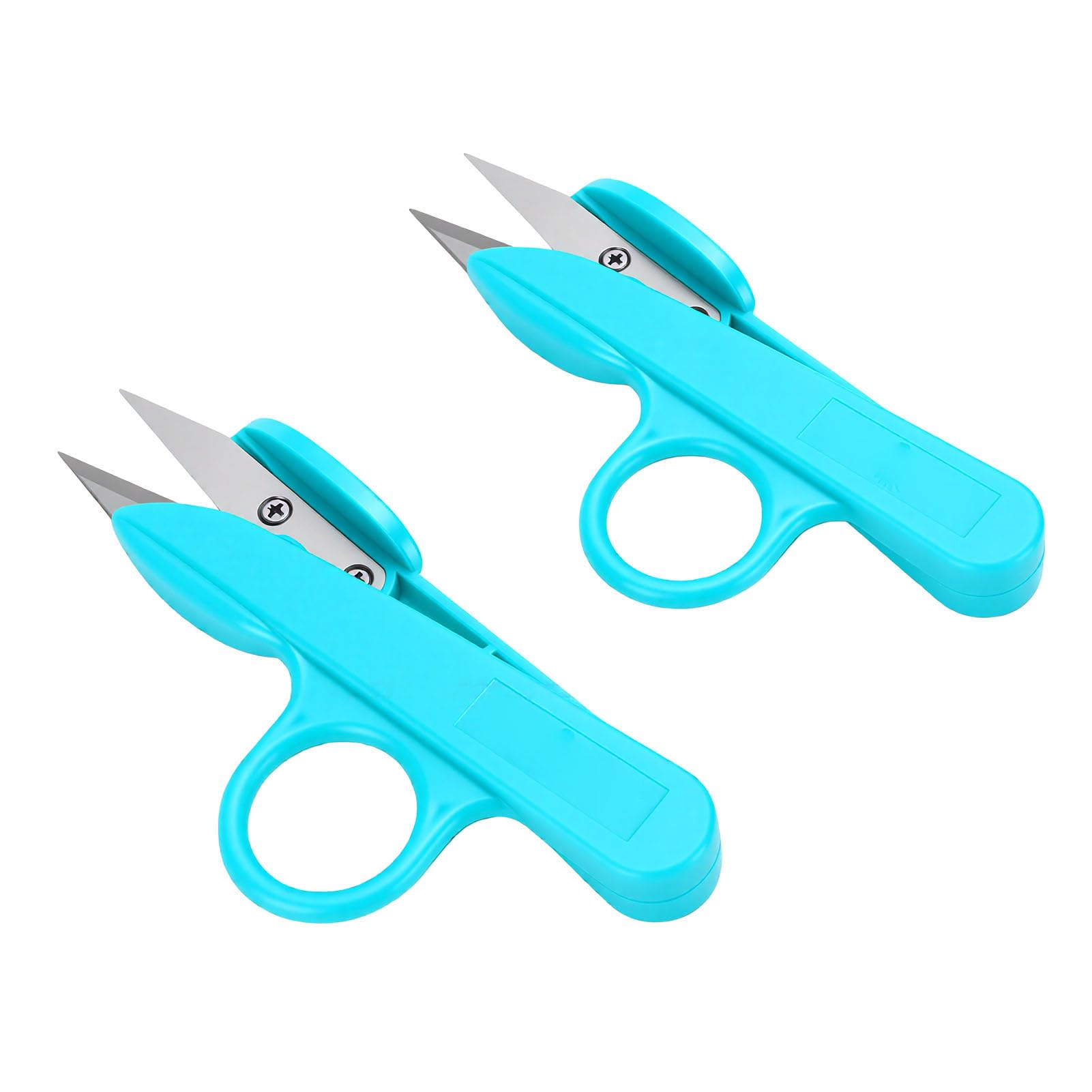 Generic 2 Tijeras de Hilo de Acero Inoxidable con Cuchillas Afiladas para Cortar sin Esfuerzo para Manualidades y Proyectos de Costura Verde