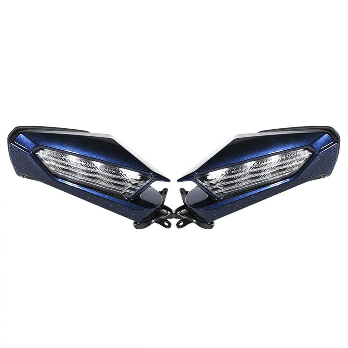 Amazon | HUILI-JPHOME 左、右 バックミラー ミラー LED ウインカー