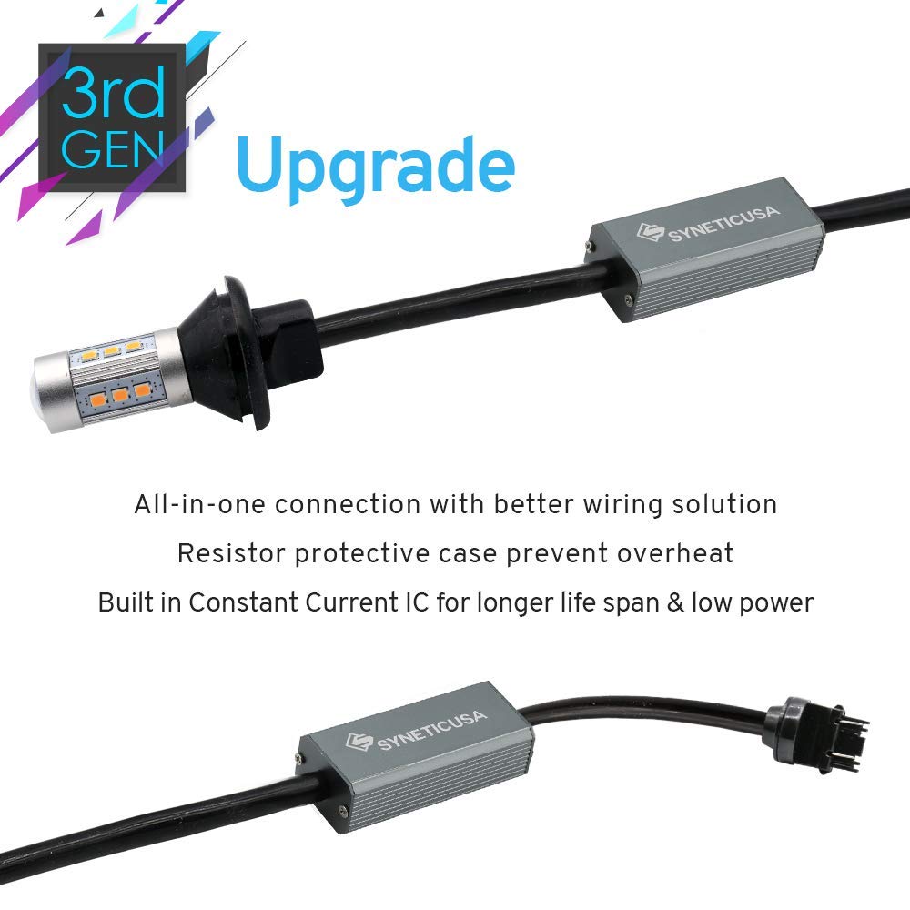 Amazon | Syneticusa 3157 エラーフリー Canbus Ready イエロー