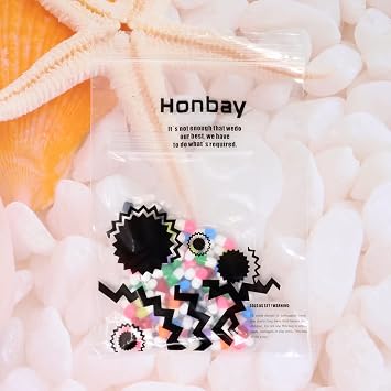 Honbay 100PCS Resin Craft Loose Beads Tiny Capsule Shaped Beads Pill Charms Bead for Bracelet Necklace Earring Jewelry Making (10 Color)