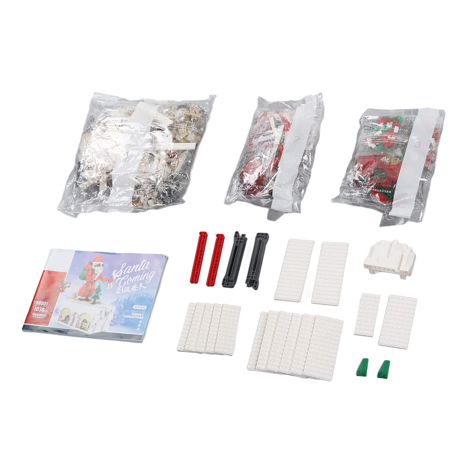 Kit di Mattoncini da Costruzione per Babbo Natale, Set Educativo