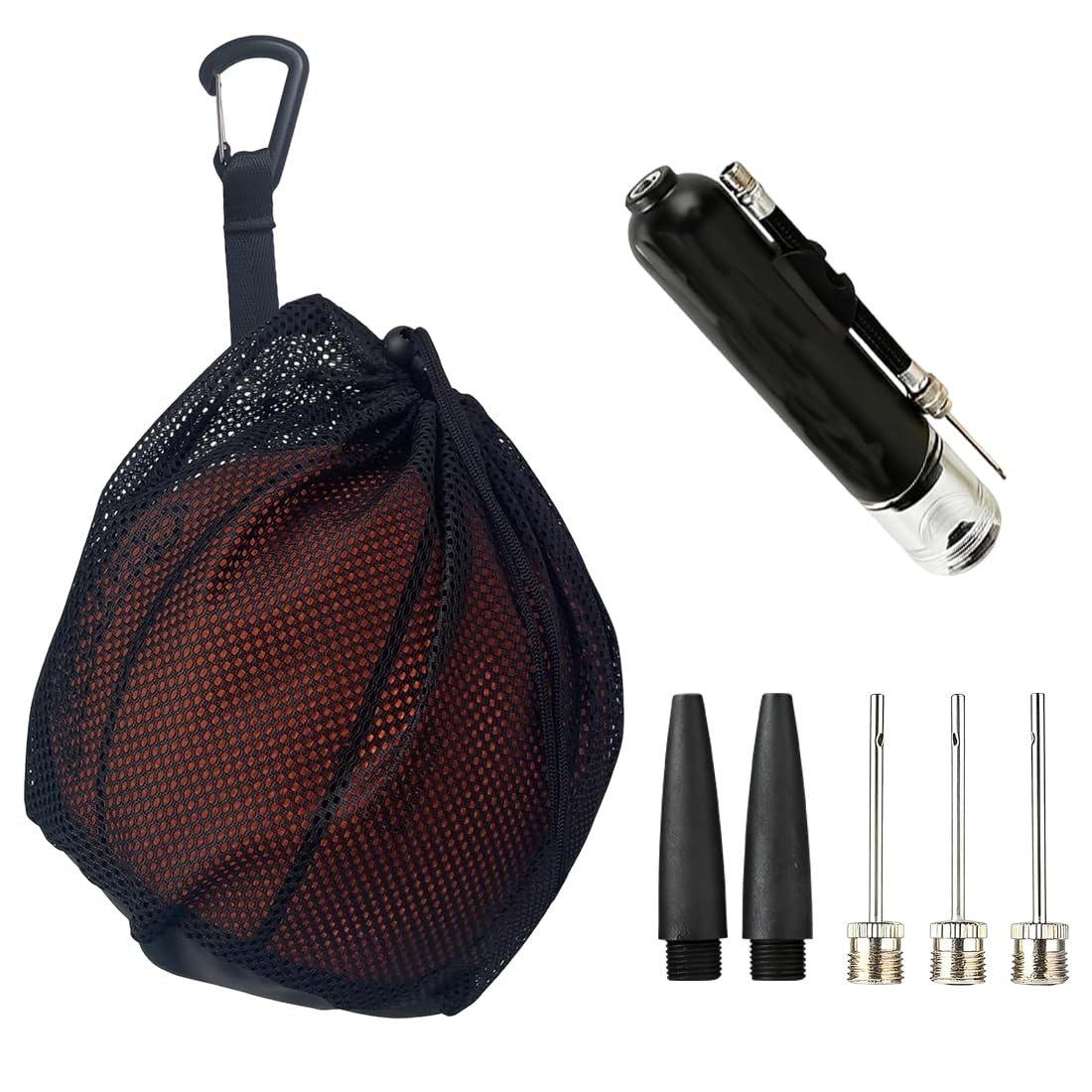 Wilson Borsa Per Palloni, Pompa Dell'Aria, Borsa Da Basket Con Cavo, Zaino Per Palla Portatile, Borsa Da Basket Basketball Mains Borse, Ball Sack, Accessori Per Palla Portatile Da Tennis