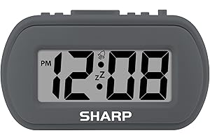 SHARP Digital Alarm Clock – Small, Easy-to-Use Alarm Clock