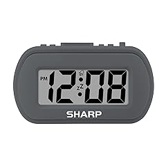 Sharp Digital Alarm Clock – Tactile Plastic Case with Soft Rubberized Finish Battery Operated – photo Sharp Digital Alarm Clock – Tactile Plastic Case with Soft Rubberized Finish Battery Operated –