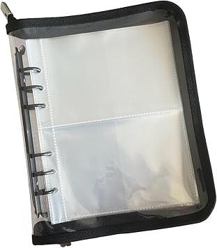 Transparent Jewelry Storage Book - Jewelry Organizer Book Set with Pockets for Travel, Clear Earring Holder Bags for Storage - Upgraded Zipper