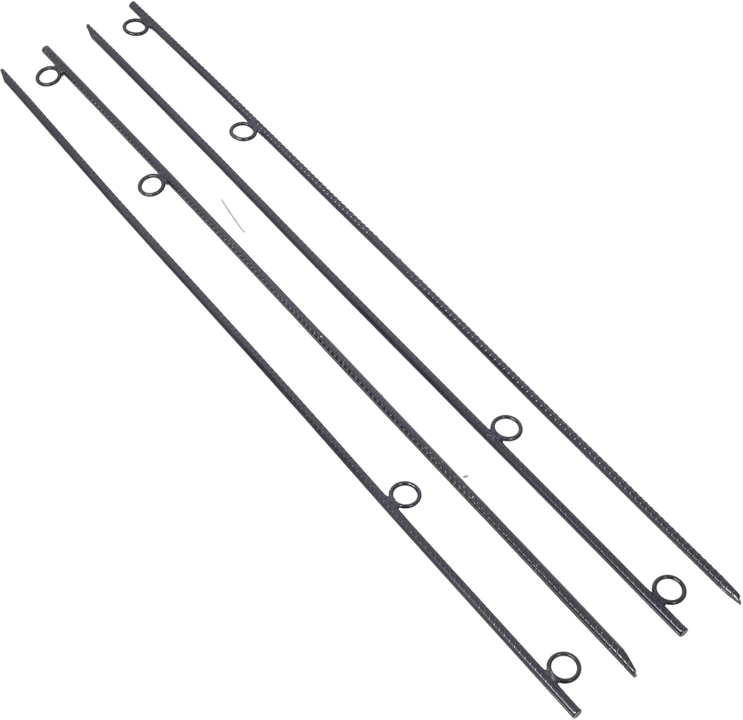 4 Pack Rebar Stakes with Loop 5/8x 55.5” Steel Durable