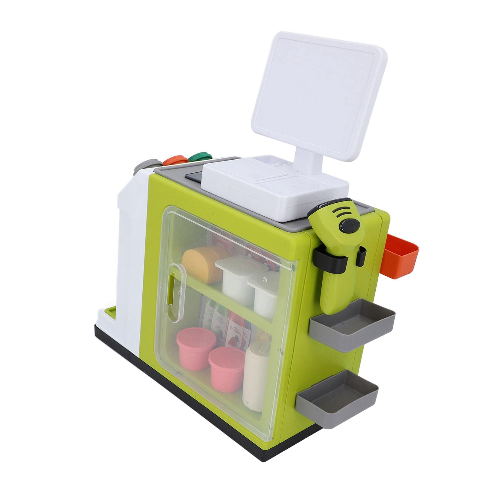 Set da Gioco per registratore di Cassa del supermercato simulato Macchina per Il caffè Frigo Scanner per Codici a Barre Set da Gioco educativo per Errore 2029 Gioco di ruol