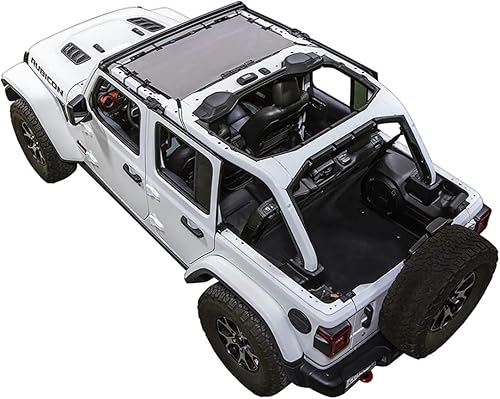 Vista 19 de SPIDERWEBSHADE Parasol de media parte original JL de 4 puertas (2018-2026) Compatible con Jeep Wrangler JL de 2 puertas o JLU Rubicon Sahara