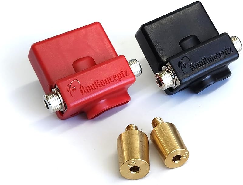 Terminal de bateria KnuKonceptz UBT-20PNOEM positivo e negativo com adaptador Top Post – Par