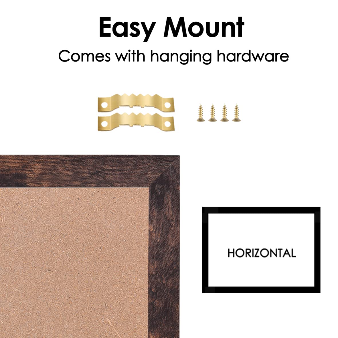 Umtiti Monthly Calendar Dry Erase White Board & Cork Bulletin Board,13" x 17" Brown Wood Frame,Magnetic Surface Whiteboard.Perfect for Organizing Your Space.Whiteboard+Cork-3343B-BN - Image 3
