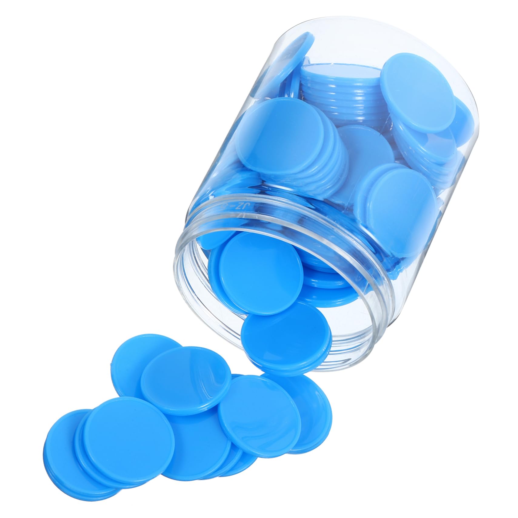HOOTNEE 100pcs Abs Plastic Learning Counters Small Round Game Chips Counting Bingo Chips for Boys and Girls Adults Party Game Markers