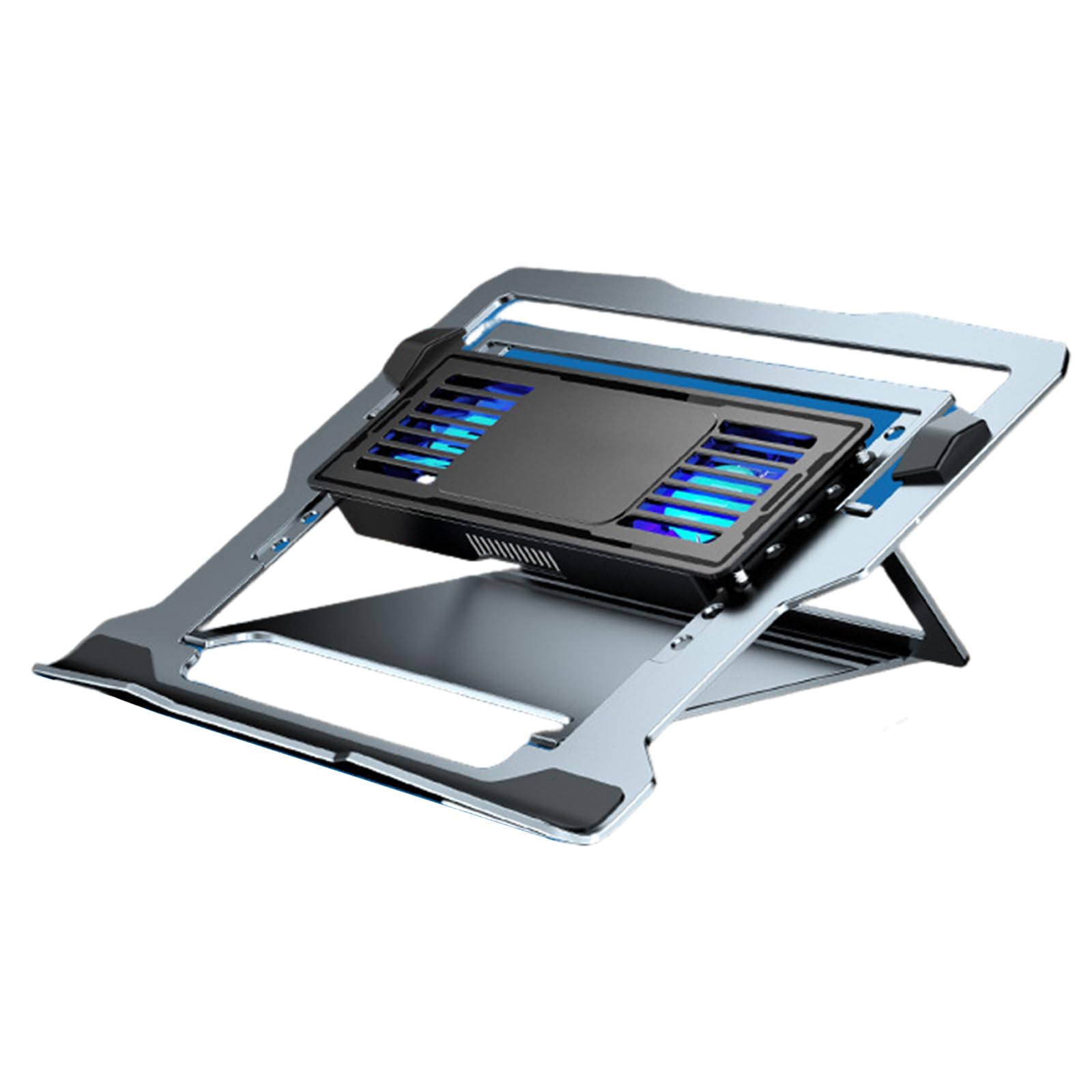 Support de refroidissement réglable en hauteur pour ordinateur portable - Support ergonomique en aluminium pour ordinateur portable - Réduction du bruit