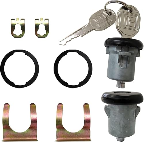 Miniatura 5 de 1 par de cilindros de bloqueo de puerta de repuesto con llaves para Chevrolet Corvette 1960-1982