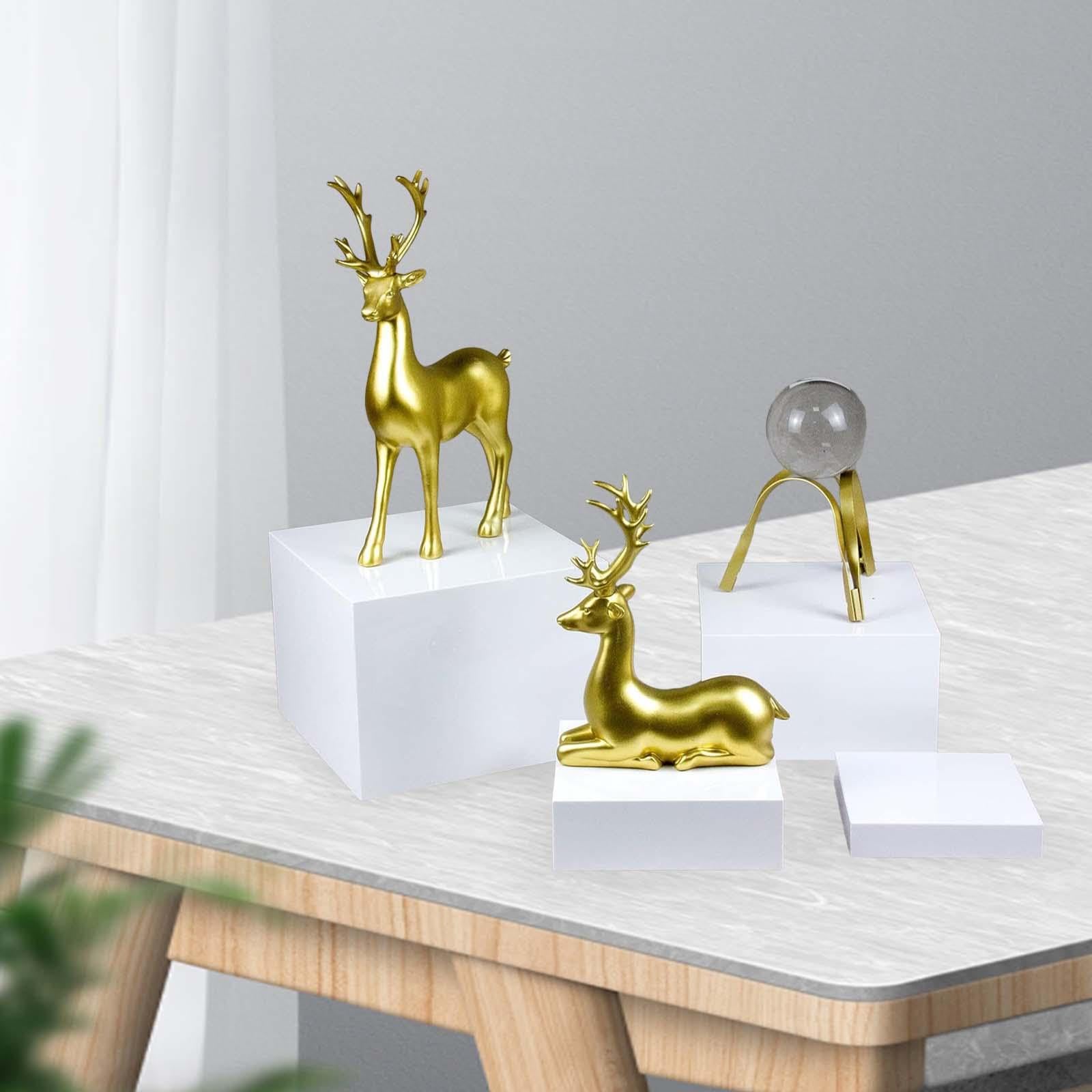 Alzate Per Buffet In Acrilico - Set Da 6 Pezzi Nidificabili Bianchi - Foto 7