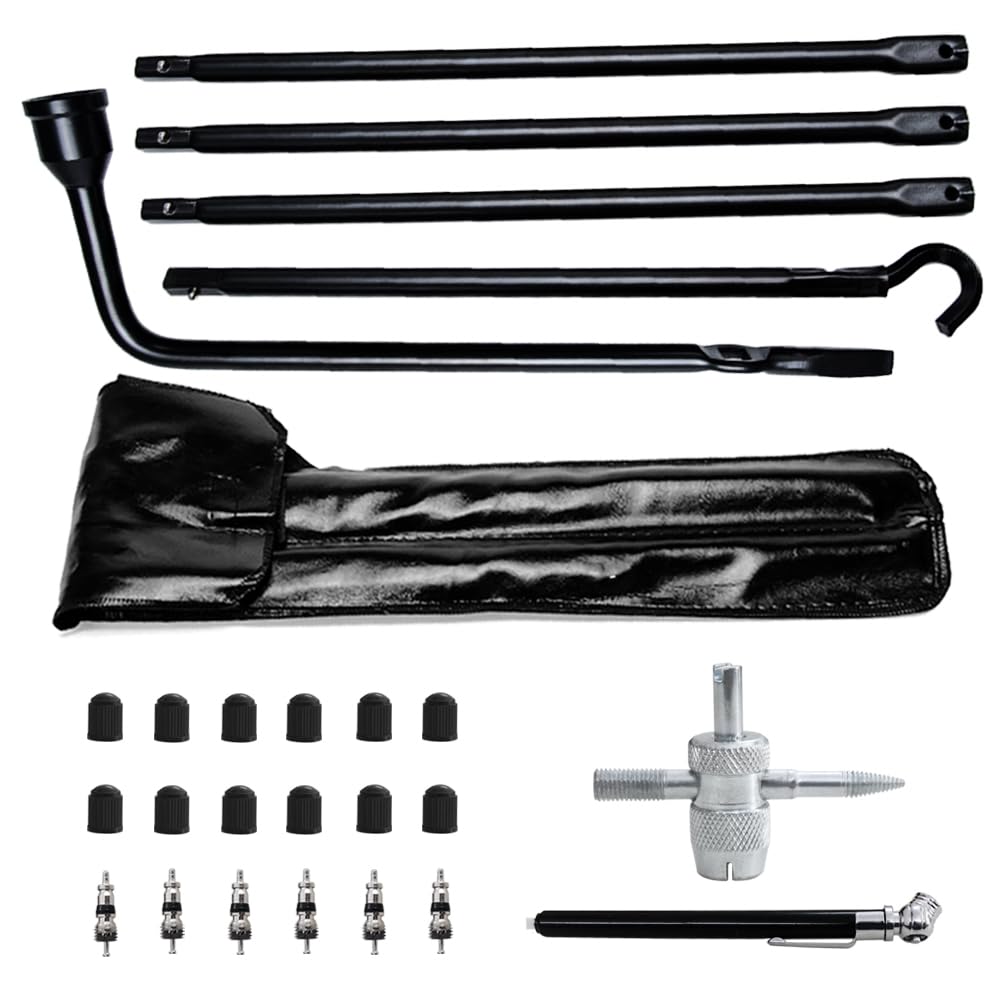 Spare Tire Removal Tool Kit - Tire Lug Wrench Handle & Replacement Kit - Fit for 2003-2022 Dodge Ram 1500, Durango, Dakota, Journey, Jeep Gladiator