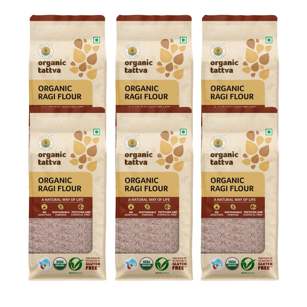 Organic Tattva, Organic Ragi Flour 3kg | Finger Millets | Mandia | Nachni Atta | Pesicide and Chemical Free (B0CR3LQFVW) Amazon Price History, Amazon Price Tracker