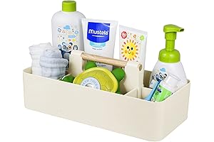 Baby Shower Plastic Storage Organizer Caddy for Bathroom, Dorm Room