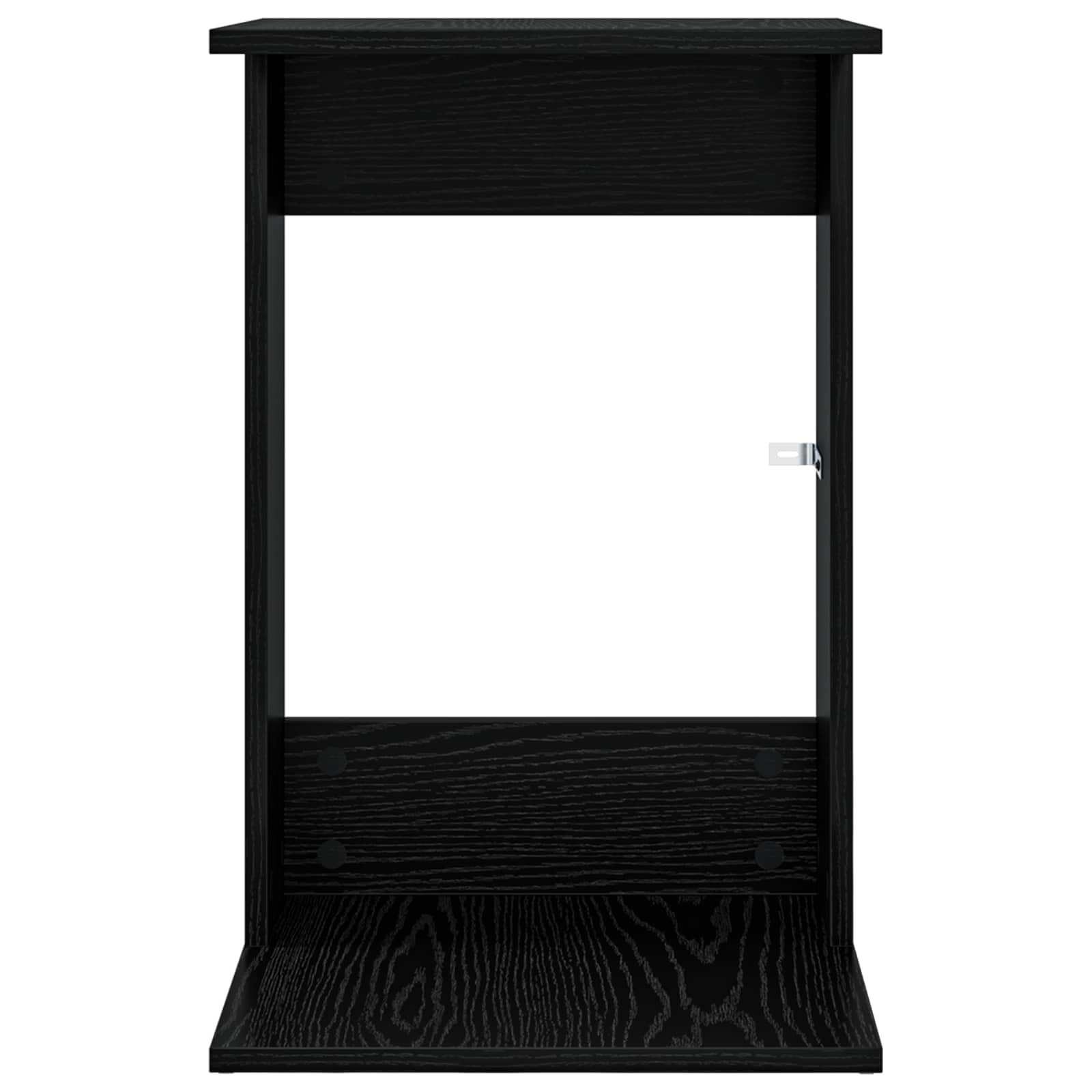 Mesa auxiliar de madera de roble negro, 40 x 38 x 62,5 cm, rectangular, para salón, sofá, dormitorio, pasillo, con montaje, mesa de centro estable y mesita de noche