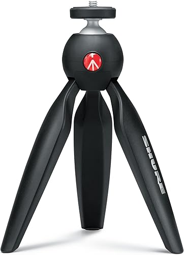 Miniatura 11 de Shure MV88+ Video Kit - Digital Stereo Condenser Microphone for Apple and Android, with Manfrotto PIXI Tripod, Phone Clamp, Mount, iOS and USB-C