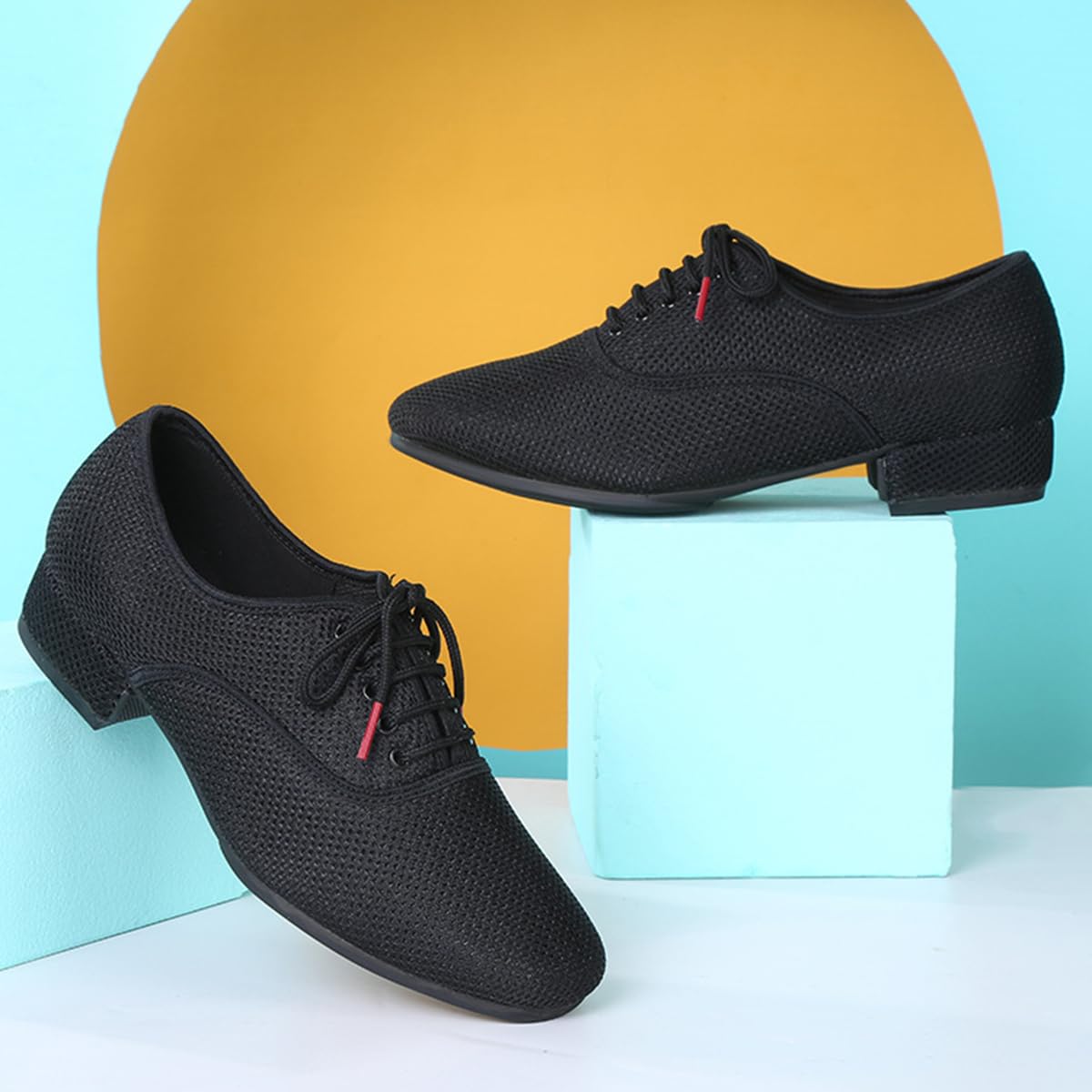 Scarpe da Ballo Latino Uomo con Lacci comode Scarpe da Ballo Moderne Sala Jazz Valzer Salsa Tango Morbida in Pelle Antiscivolo