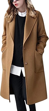 Abrigo camel lana mujer Clearance