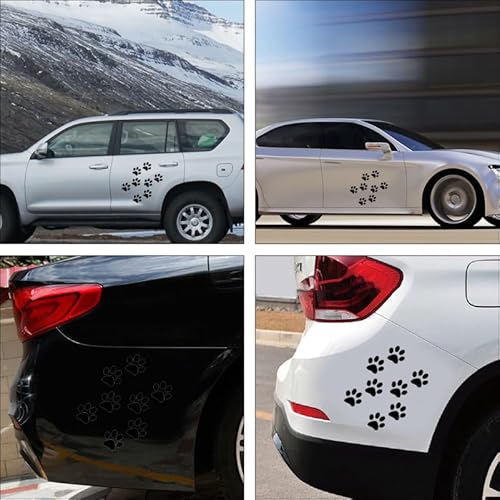 GALPADA 24st Autoaufkleber Mit Katzenpfotenabdruck Auto- Autofenster Aufkleber Katzen-fußabdruck Aufkleber Fürs Auto Karosserieaufkleber Aufkleber Für Auto Pvc Schmecken Heckscheibe
