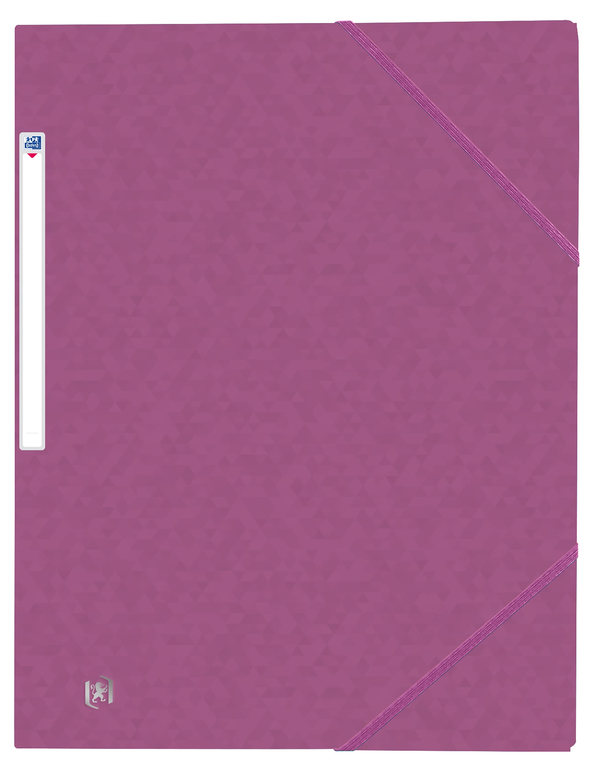 OXFORD Lot de 50 Chemises 3 Rabats Top File + A4 avec Elastique Couverture Carte Prune