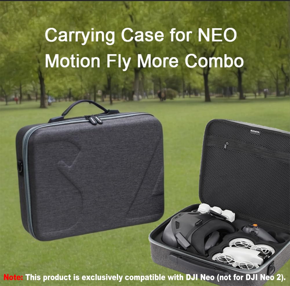Cassa di ripiego resistente grigia DJI Neo Motion Fly More Combo - Dettaglio