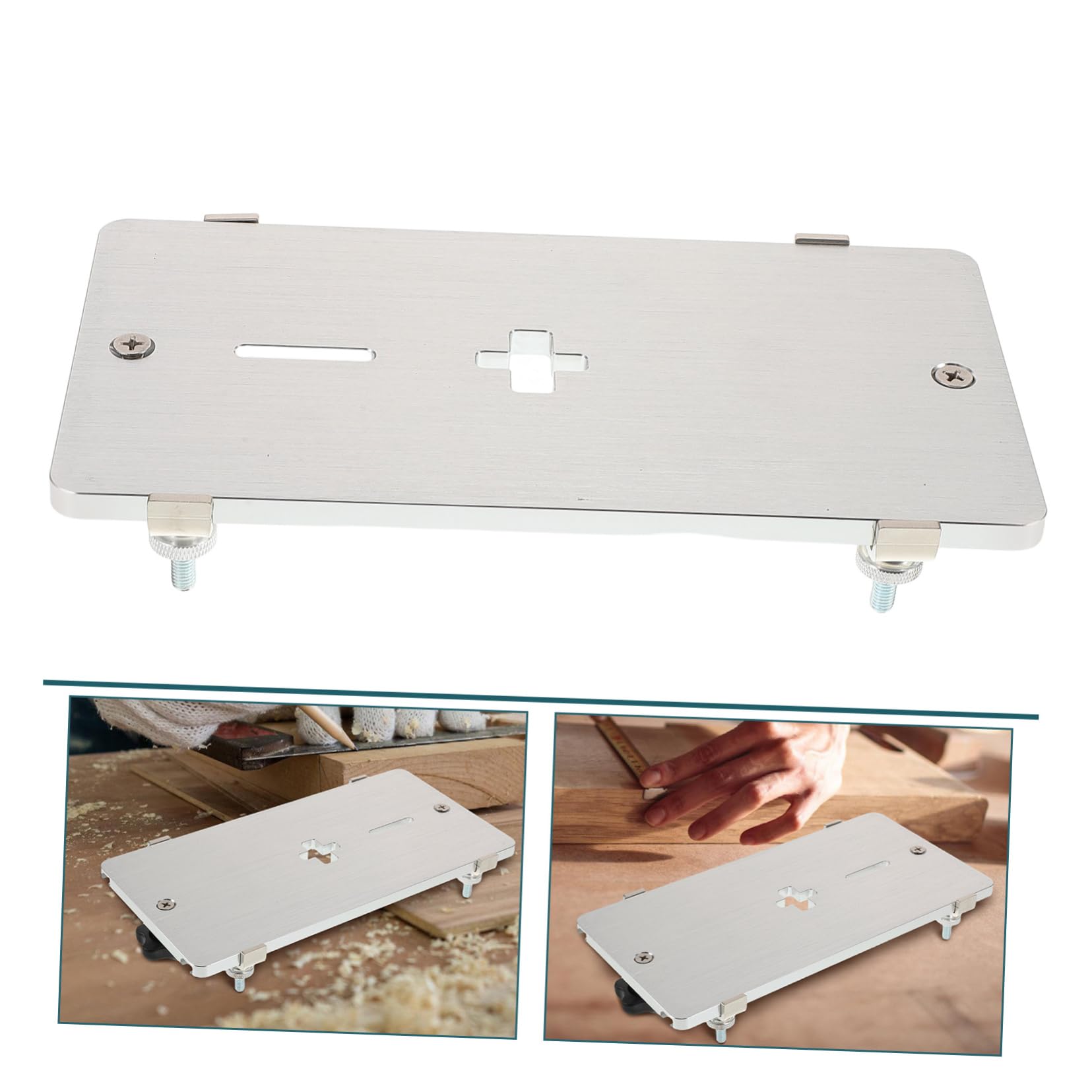 DOITOOL Banco de Trabajo Placa de Soporte Calar Eléctrica de Aleación de Aluminio para Carpintería, Alta Precisión y Corte