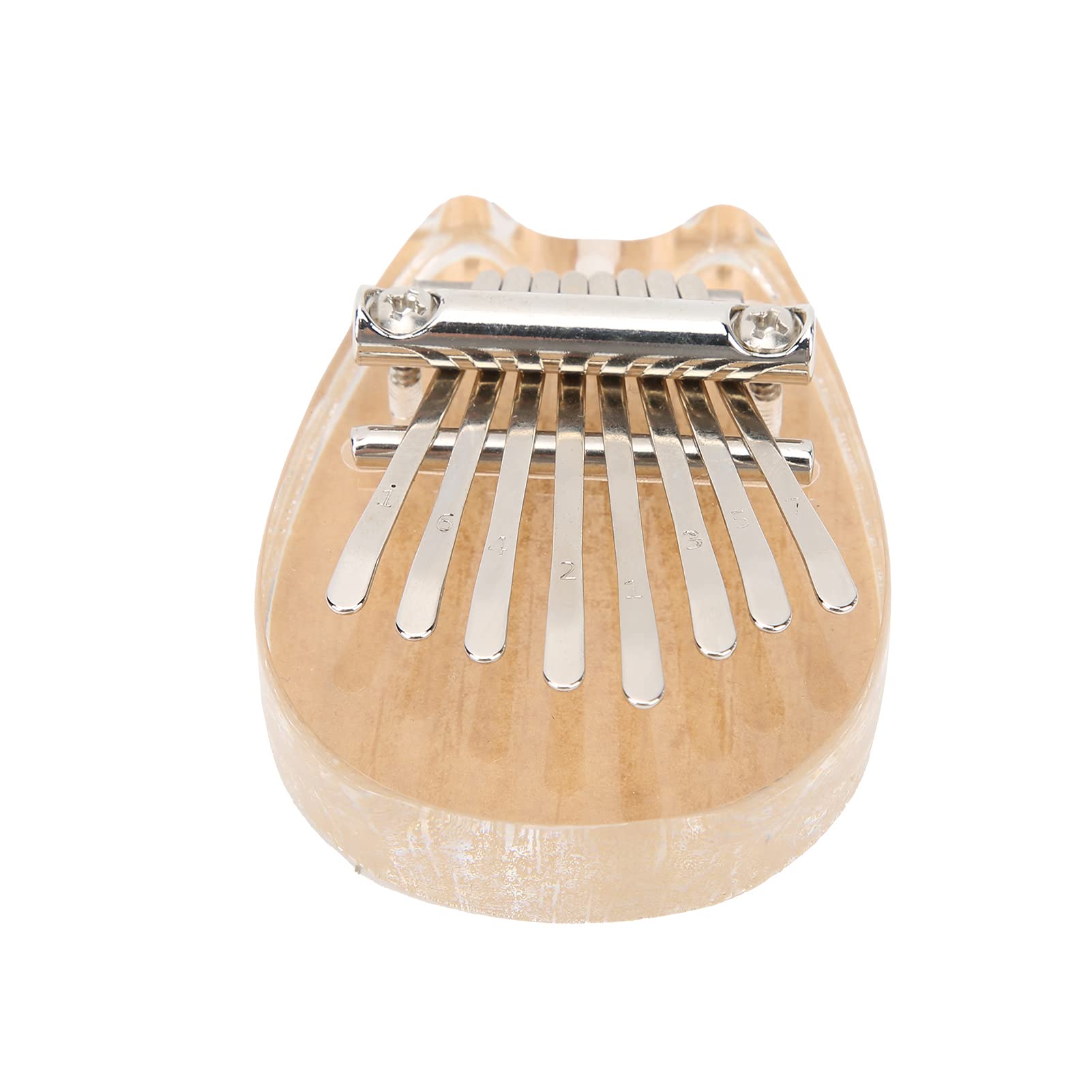 8 Key Finger Pianos, Cat Ear Thumb Piano Acrylic with Lanyard for Adult for Musical Instrument Learning for Birthday and Christmas Gifts for Kids