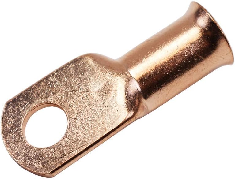 A-Team Performance - 2/0 AWG Battery Cable 3/8 Inches Tubular Lug Ring/Eye Terminals - for Battery and Welding Cables with 12 V Solar Panels and Inverter Cables, 15 Per Package