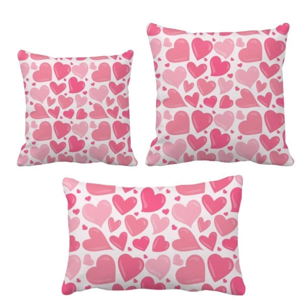 Coussin en forme de cœur rose pour salon romantique et cocooning