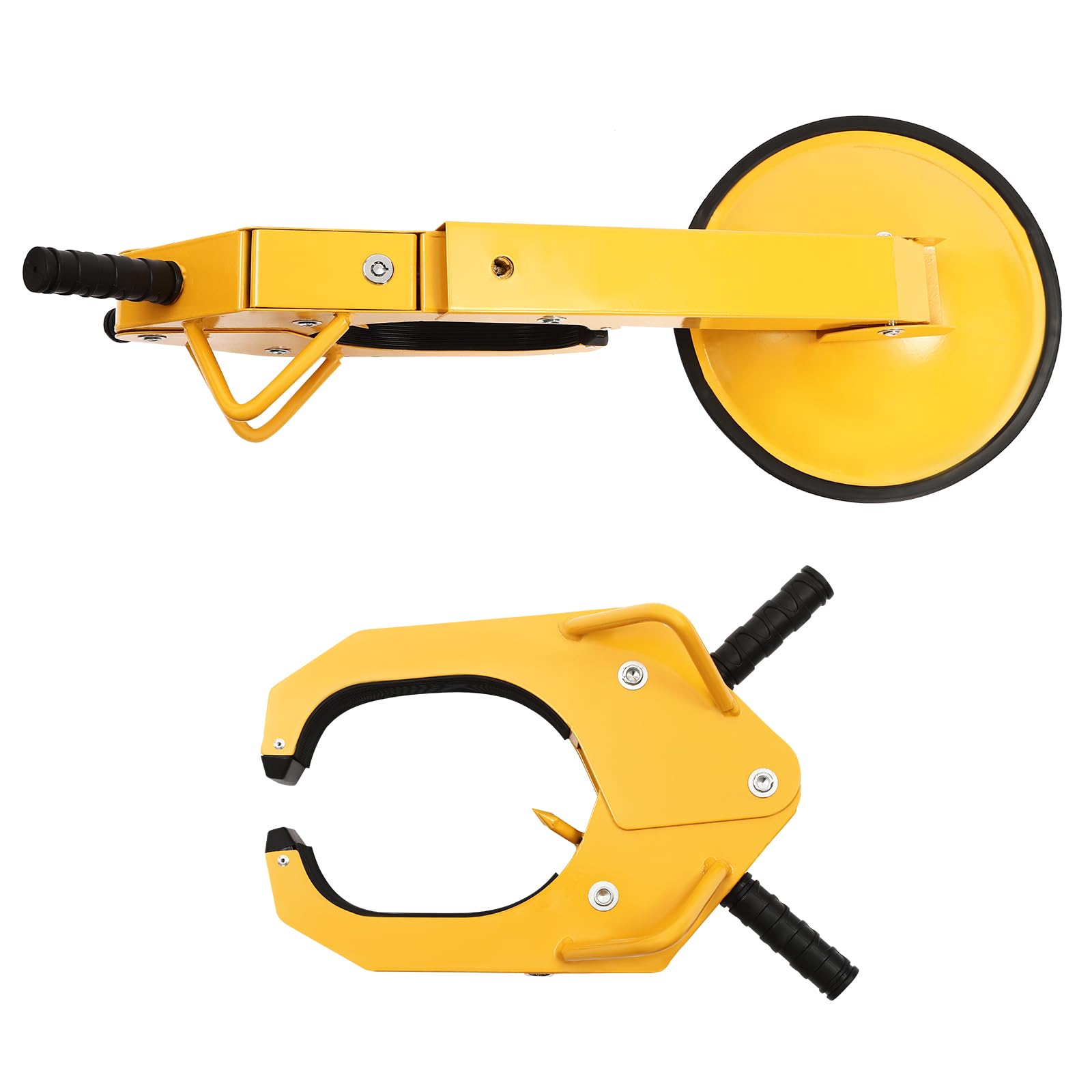 Sabot de roue universel antivol avec serrure de sécurité pour voitures, caravanes, remorques, protection en PVC