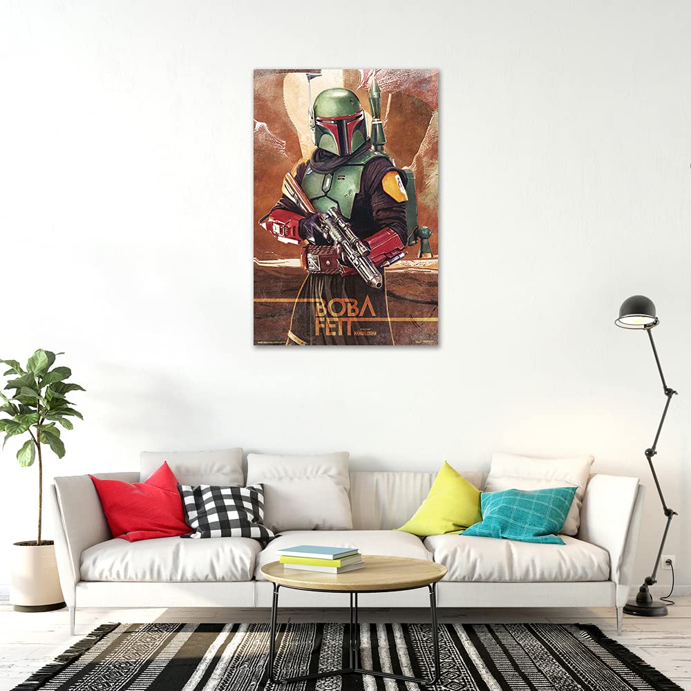 Amazon.com: Star Wars: The Mandalorian - TV Show Poster (Boba Fett