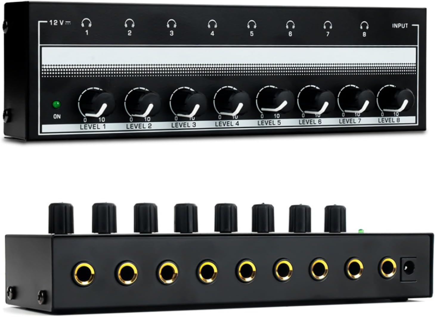 8 channel 6.35mm TRS or 3.5mm HiFi Audio mixer Headphone