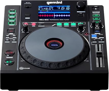 Gemini Sound MDJ-900 - مشغل وسائط متعددة النخبة مع تشغيل فائق وعناصر تحكم متجاوبة وأدوات DJ متقدمة   