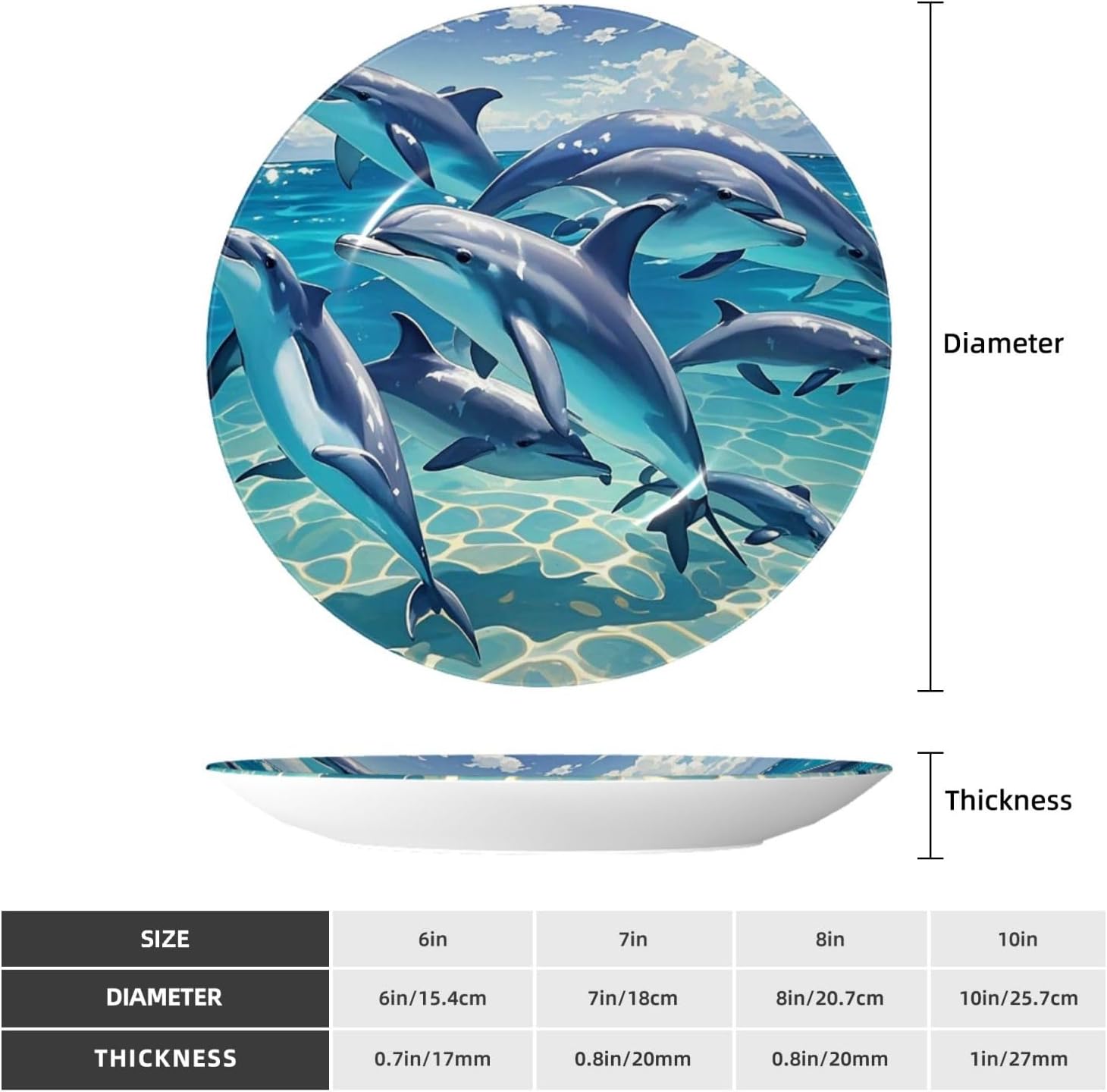 Decorative Plate Art Crafts Bone China Decorative Plate with Display Rack Souvenir Wall Decor Ceramic Ornaments Dinner Plates Ceramic Decoratives Plates for Home Office 10in