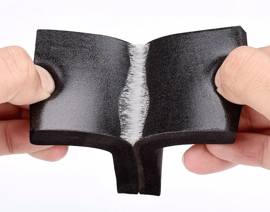 Self Adhesive Foam Tape ， 10M EVA Black Foam Sponge Rubber Strip Tape, Strong Adhesive Anti-collision Window Door Seal Weather Stripping(4M x 35mm x 5mm)