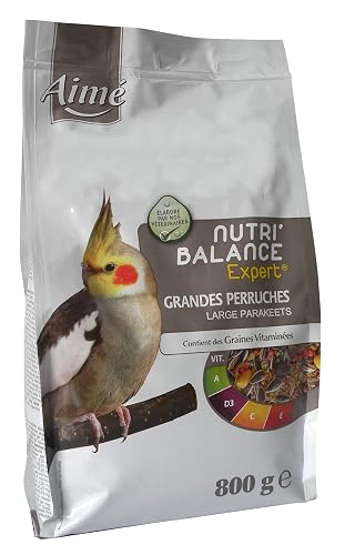 Aime Comida nutri' Balance Expert para Grandes periquitos 800 G