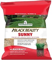 Jonathan Green Black Beauty Sunny Grass Seed 1 lb - Heat Tolerant Drought Resistant Cool Season Mix for Full Sun Lawns
