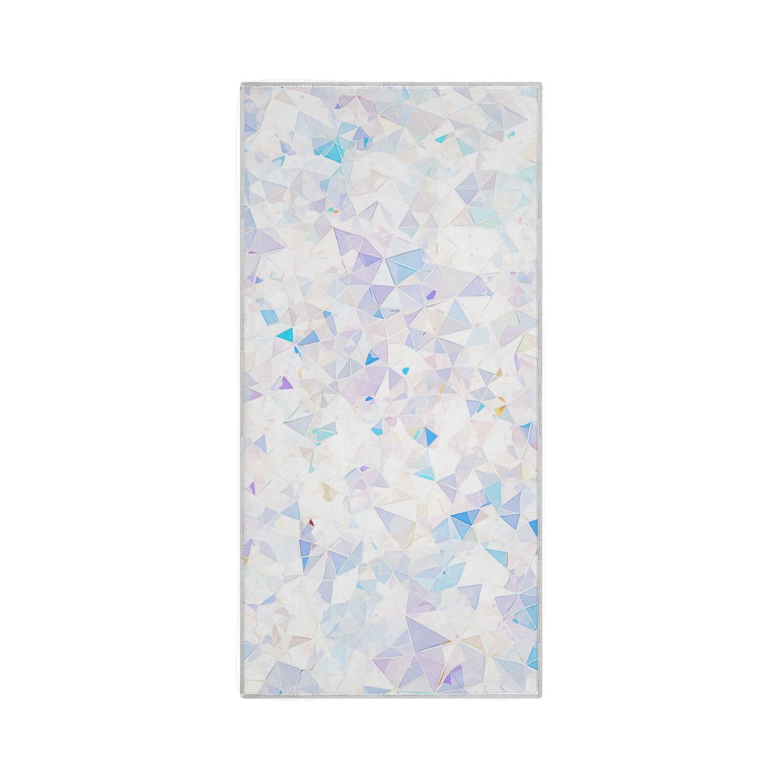 Yoogain Shining Blue-White Gemstone Microfiber Towels Big Quick Dry Towel Hand washcloths Pack White Gym Towels Hand Towel Sports 30